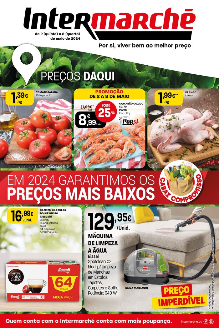Catálogo Intermarché em Redondo | Folheto Super e Contact | 02/05/2024 - 08/05/2024
