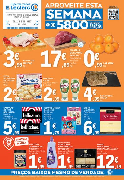 Promoções de Supermercados em Santa Marta de Penaguião | Folheto Semanal de E.Leclerc | 02/05/2024 - 08/05/2024