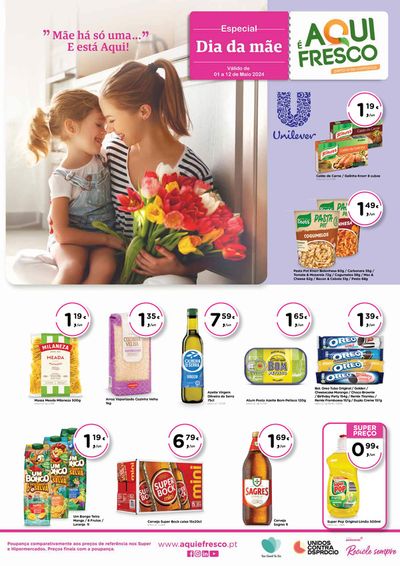 Promoções de Supermercados em Furnas | Dia da Mãe de Aqui é Fresco | 03/05/2024 - 12/05/2024