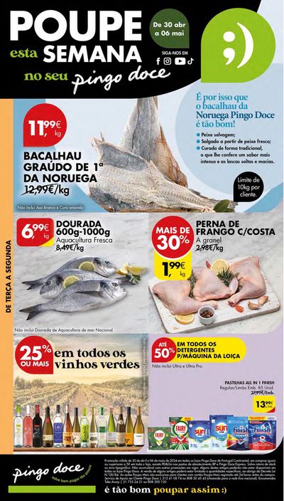 Catálogo Pingo Doce em Viana do Castelo | Folheto Pingo Doce | 03/05/2024 - 06/05/2024