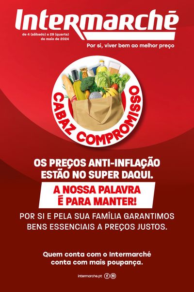 Catálogo Intermarché em São Bartolomeu de Messines | CATÁLOGO CABAZ COMPROMISSO | 07/05/2024 - 29/05/2024