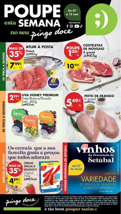 Promoções de Supermercados em Poceirão | Folheto Pingo Doce. de Pingo Doce | 07/05/2024 - 13/05/2024