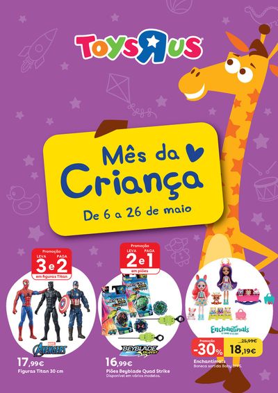 Promoções de Brinquedos e Crianças em Braga | Mês da Criança. de Toys R Us | 06/05/2024 - 26/05/2024