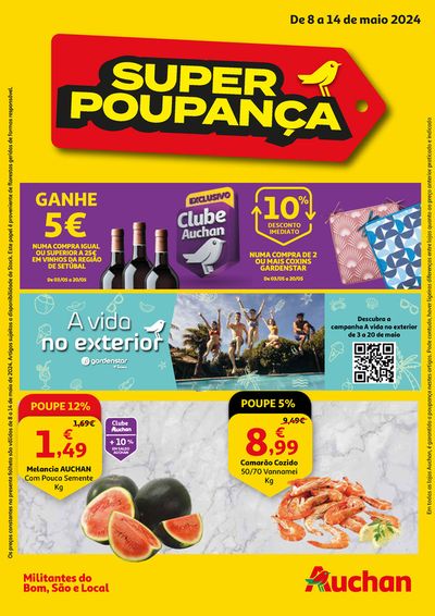 Promoções de Supermercados em Lordelo (Paredes) | Super Poupança de Auchan | 08/05/2024 - 14/05/2024