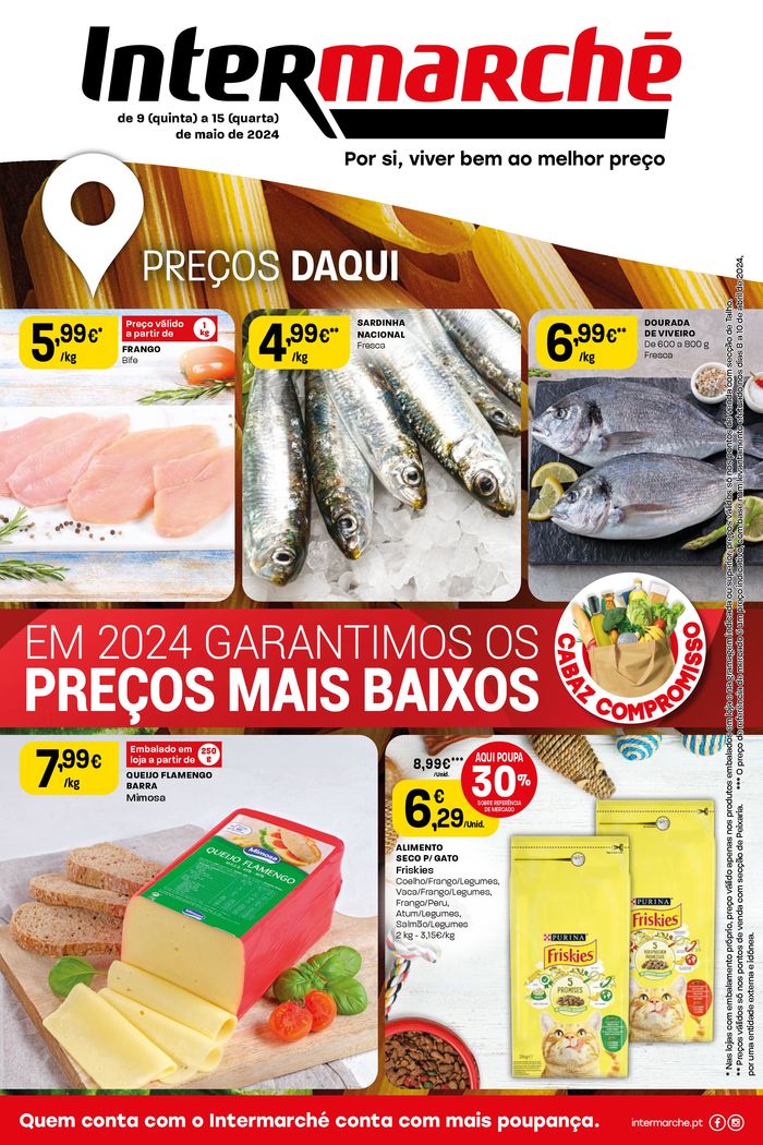 Catálogo Intermarché em Tábua | Por si, viver bem ao melhor preço | 09/05/2024 - 15/05/2024