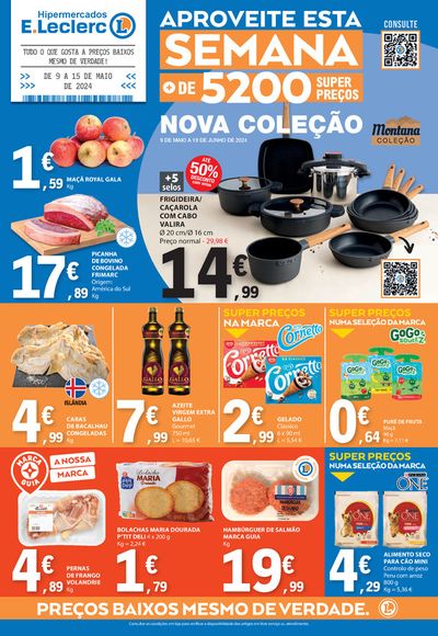Promoções de Supermercados em Póvoa de Lanhoso | Folheto Semanal de E.Leclerc | 09/05/2024 - 15/05/2024