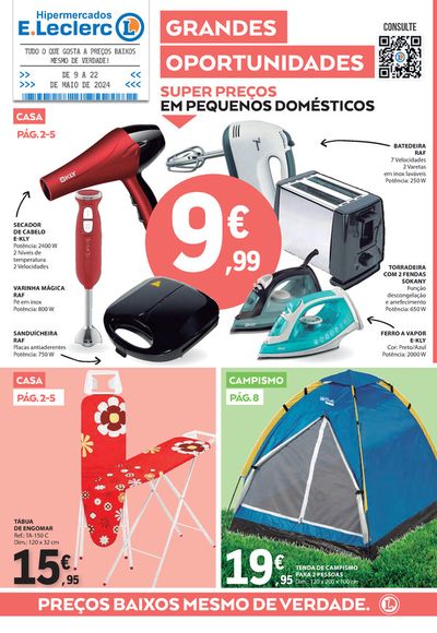 Promoções de Supermercados em Aveiras de Cima | Folheto Não Alimentar de E.Leclerc | 09/05/2024 - 22/05/2024
