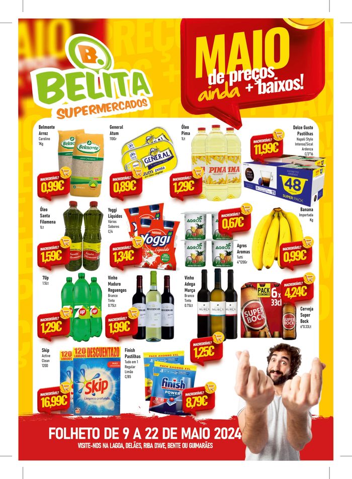 Catálogo Belita Supermercados em Riba de Ave | Folheto Belita Supermercados | 10/05/2024 - 22/05/2024