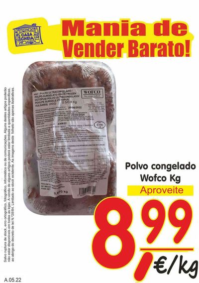 Promoções de Supermercados em Nordeste | Polvo Wofco de Casa Cheia | 10/05/2024 - 22/05/2024