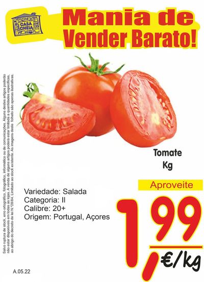 Promoções de Supermercados em Nordeste | Tomate de Casa Cheia | 10/05/2024 - 22/05/2024