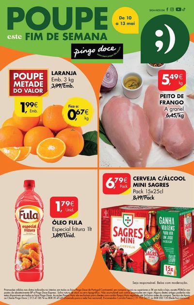 Promoções de Supermercados em Tábua | Fim De Semana de Pingo Doce | 10/05/2024 - 13/05/2024