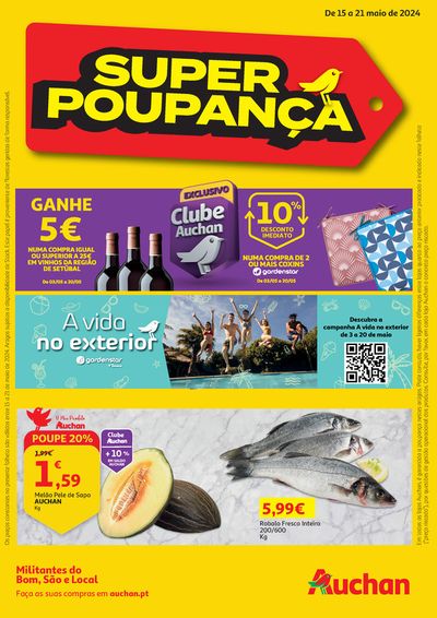 Promoções de Supermercados em Santa Maria de Lamas | Super Poupança de Auchan | 15/05/2024 - 21/05/2024