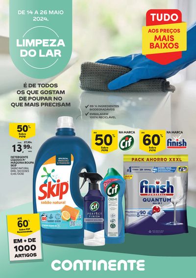 Promoções de Supermercados em Calheta | Limpeza do Lar de Continente | 14/05/2024 - 26/05/2024