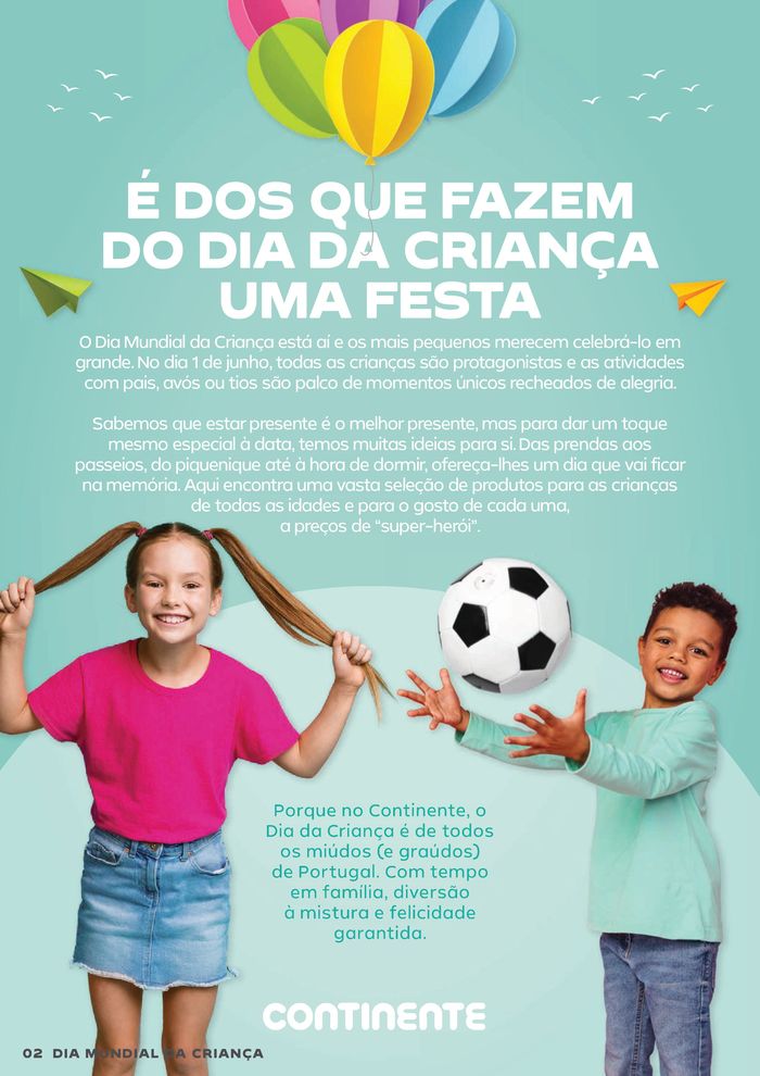 Catálogo Continente em Lisboa | Dia Mundial da Criança | 14/05/2024 - 01/06/2024