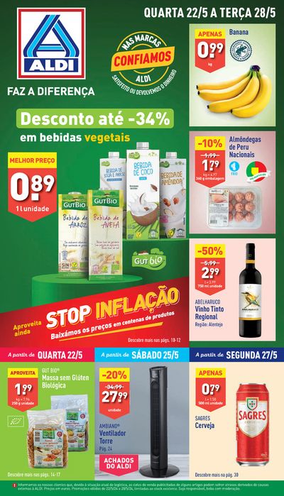 Promoções de Supermercados em Leiria | Folheto Aldi de Aldi | 22/05/2024 - 28/05/2024