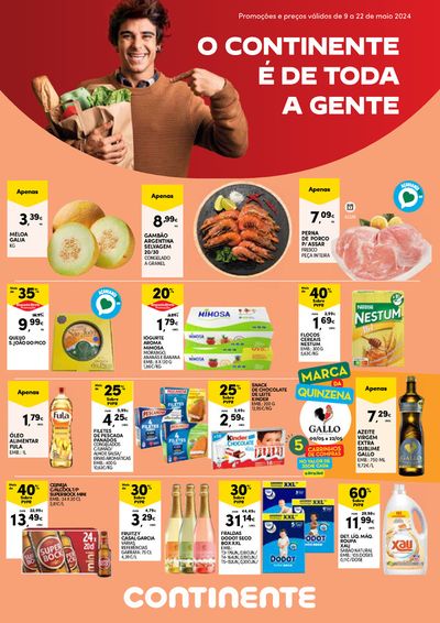 Promoções de Supermercados em Arrifes | AÇORES: O Continente é de toda a gente de Continente | 15/05/2024 - 22/05/2024