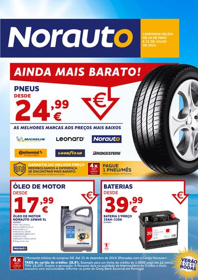 Promoções de Carros, Motos e Peças em Azurém | Folheto promocional de Norauto | 16/05/2024 - 31/07/2024