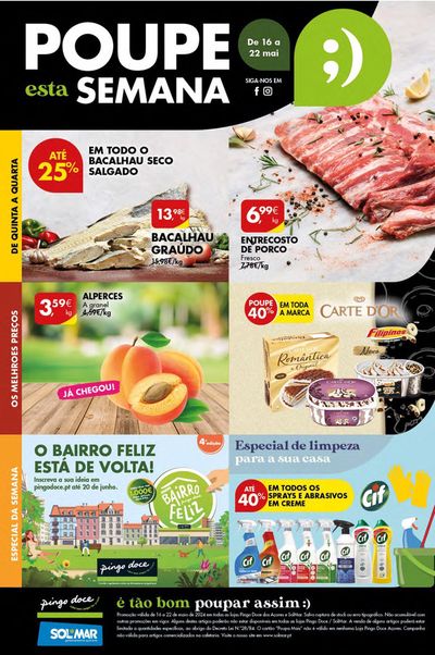 Promoções de Supermercados em Rabo de Peixe | Poupe esta Semana de Pingo Doce | 16/05/2024 - 22/05/2024