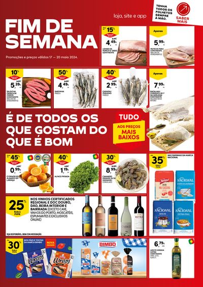Promoções de Supermercados em Amareleja | Fim de Semana: É de todos os que gostam do que é bom de Continente | 17/05/2024 - 20/05/2024