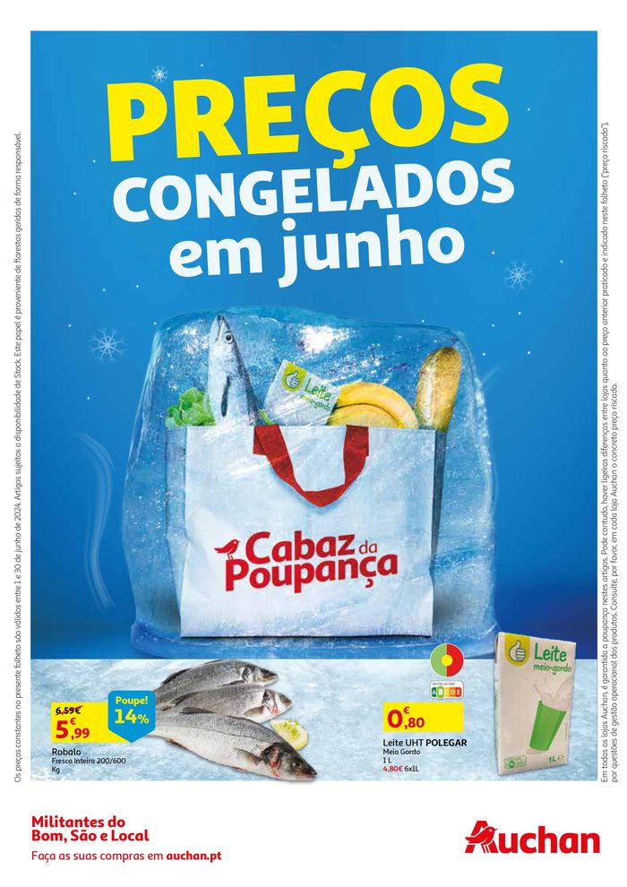 Catálogo Auchan em Porto |  Cabaz da Poupança | 01/06/2024 - 30/06/2024