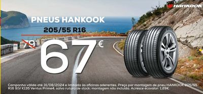 Promoções de Carros, Motos e Peças em Porto | Pneus Hankook de Midas | 21/06/2024 - 31/08/2024