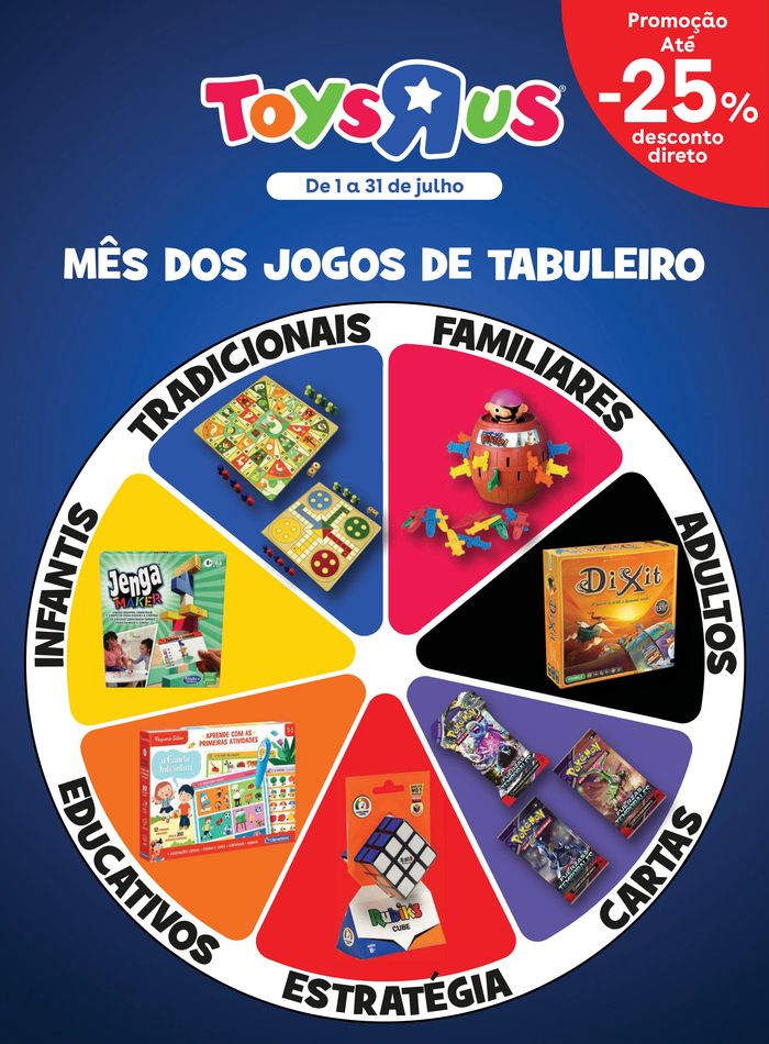 Catálogo Toys R Us em Vila Nova de Gaia | Mês dos jogos de Tabuleiro | 01/07/2024 - 31/07/2024
