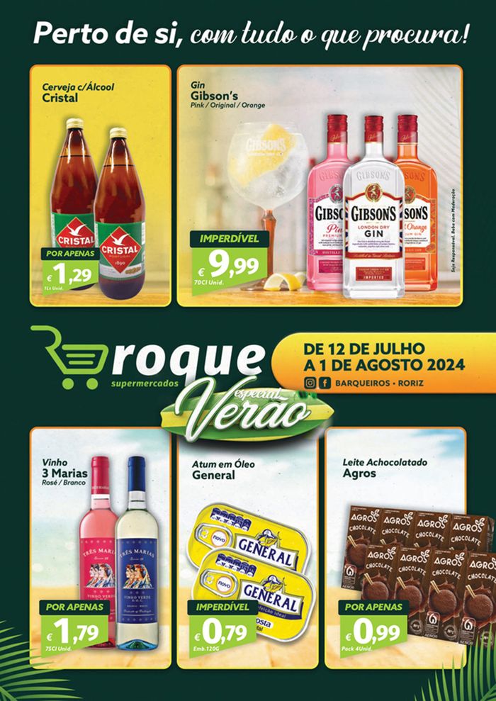 Catálogo Roque Supermercados | Folheto Roque Supermercados | 15/07/2024 - 01/08/2024