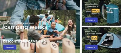 Promoções de Desporto em Setúbal | Camping Weeks de Decathlon | 15/07/2024 - 04/08/2024