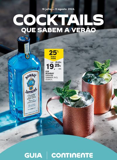 Catálogo Continente em Vila Nova de Gaia | Cocktails que sabem a Verão | 16/07/2024 - 11/08/2024