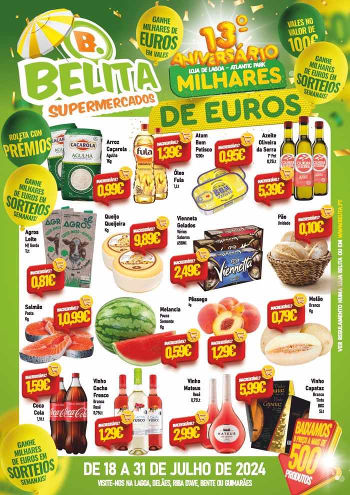 Catálogo Belita Supermercados | Folheto Belita Supermercados  | 18/07/2024 - 31/07/2024