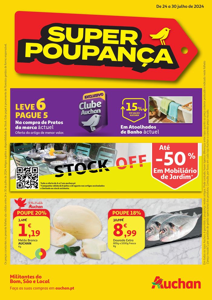 Catálogo Auchan em Porto | Super Poupança | 24/07/2024 - 30/07/2024
