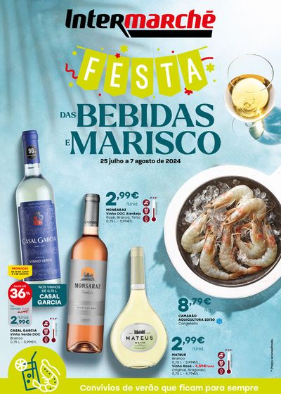 Catálogo Intermarché em Paços de Ferreira | Festa das Bebidas e Marisco | 25/07/2024 - 07/08/2024