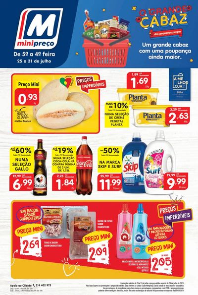 Promoções de Supermercados em Setúbal | Folheto Semanal 25 07 2024 de Minipreço | 25/07/2024 - 31/07/2024