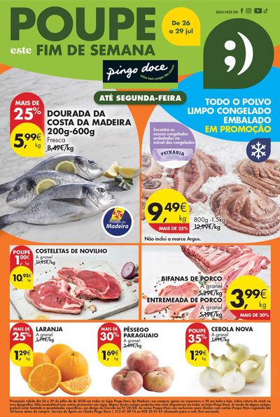 Catálogo Pingo Doce em Funchal | Folheto Pingo Doce! | 26/07/2024 - 29/07/2024