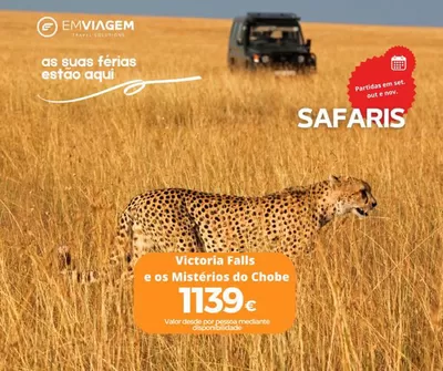 Promoções de Viagens em Porto | Safaris de EMVIAGEM | 08/08/2024 - 30/11/2024