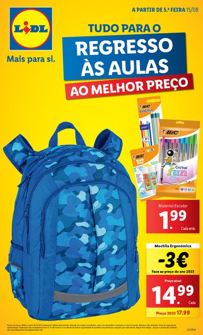 Catálogo Lidl em Beja | Regresso as aulas. | 19/08/2024 - 09/09/2024