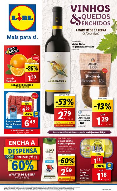 Catálogo Lidl em Beja | A partir de 05/09 ! | 05/09/2024 - 18/09/2024