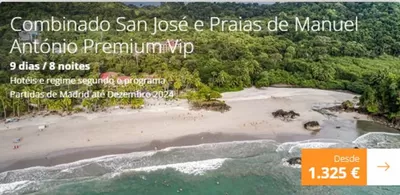 Promoções de Viagens em Leiria | Costa Rica de B the travel brand | 09/09/2024 - 31/03/2025