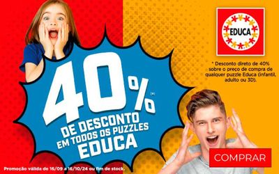 Promoções de Brinquedos e Crianças em Malveira | 40% Desconto de Centroxogo | 16/09/2024 - 16/10/2024