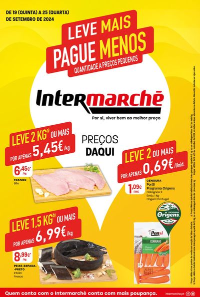 Catálogo Intermarché em Meinedo | Leve Mais Pague Menos | 19/09/2024 - 25/09/2024