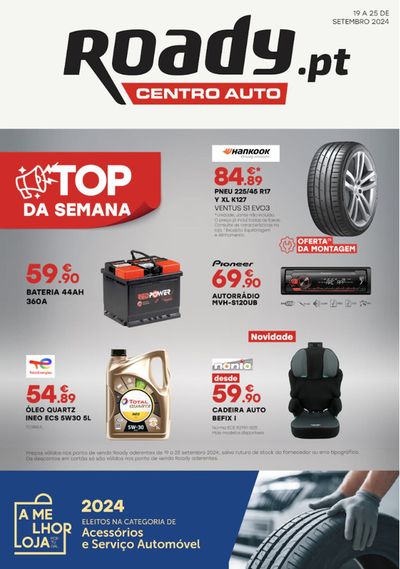 Promoções de Carros, Motos e Peças em Nazaré | Catálogo Roady - TOP da Semana de Roady | 19/09/2024 - 25/09/2024