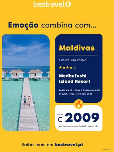 Promoções de Viagens em Faro | Maldivas de Bestravel | 01/10/2024 - 30/04/2025