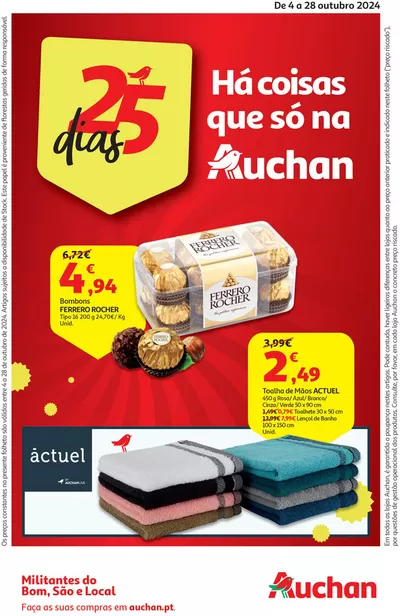 Catálogo Auchan em Vila Nova de Gaia |  25 dias | 04/10/2024 - 28/10/2024