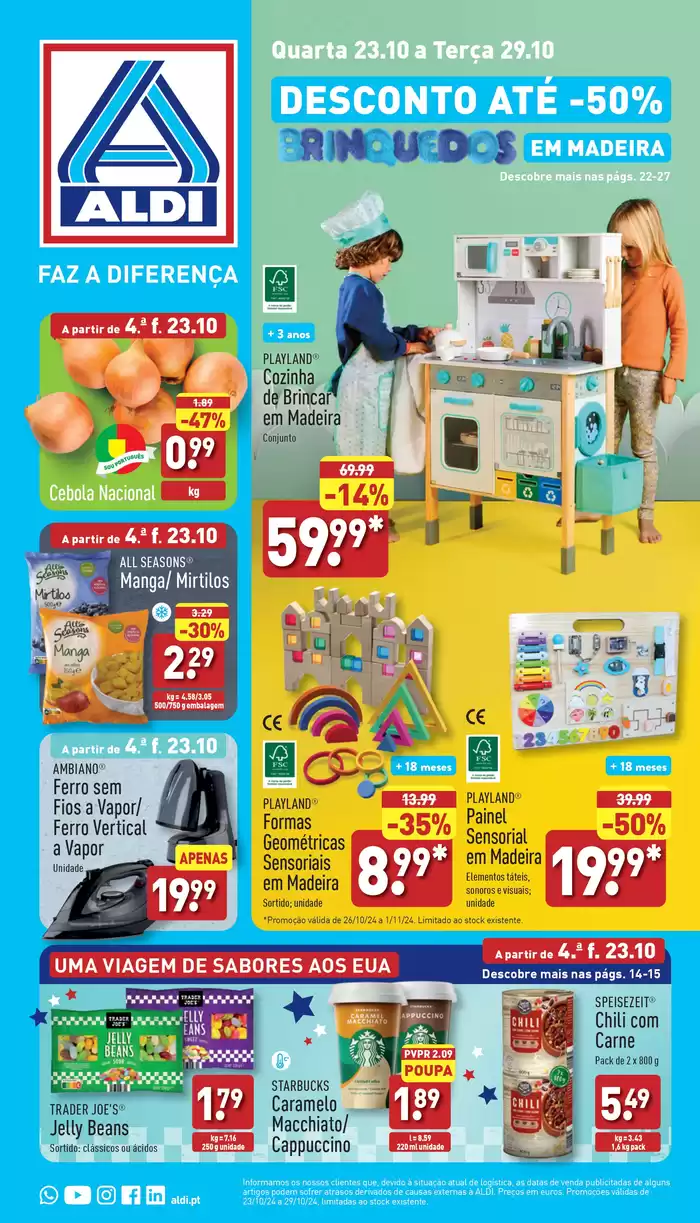 Catálogo Aldi em Leiria | Desconto até -50% | 23/10/2024 - 29/10/2024