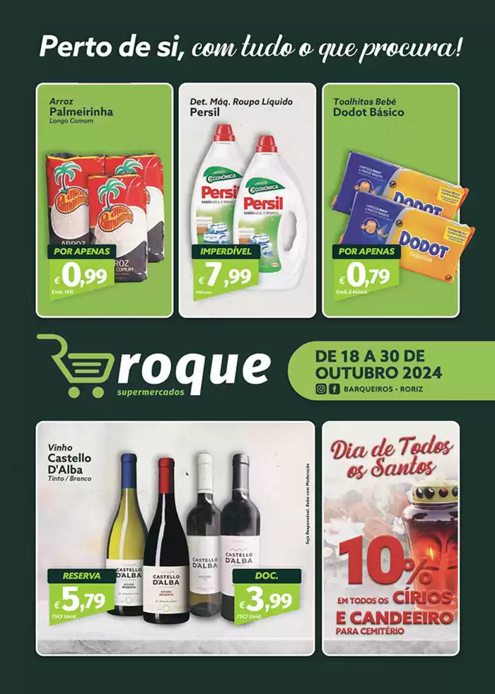 Catálogo Roque Supermercados | Folheto Roque Supermercados | 21/10/2024 - 30/10/2024