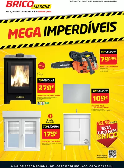 Promoções de Bricolage, Jardim e Construção em Braga | F#15 Mega Imperdíveis 4p Nacional de Bricomarché | 24/10/2024 - 10/11/2024