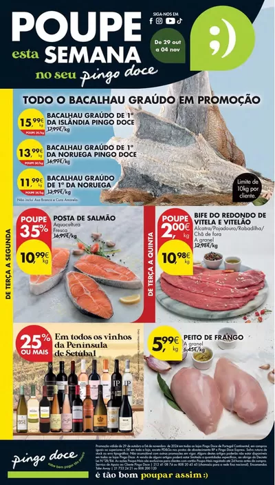 Promoções de Supermercados em Parchal | Melhores ofertas para todos os caçadores de pechinchas de Pingo Doce | 29/10/2024 - 04/11/2024