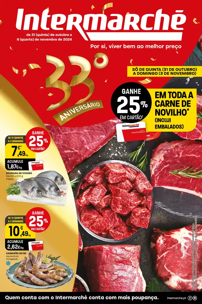 Catálogo Intermarché em Torre de Moncorvo | 33º ANIVERSÁRIO | 31/10/2024 - 06/11/2024