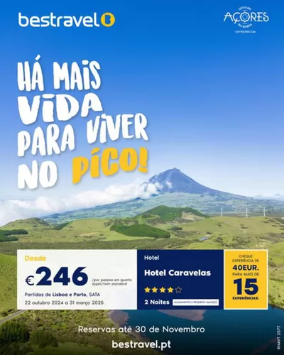 Promoções de Viagens em Faro | Ilha Do Pico de Bestravel | 01/11/2024 - 30/11/2024