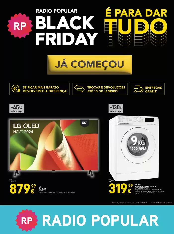 Catálogo Radio Popular em Leiria | Black Friday | 05/11/2024 - 11/11/2024